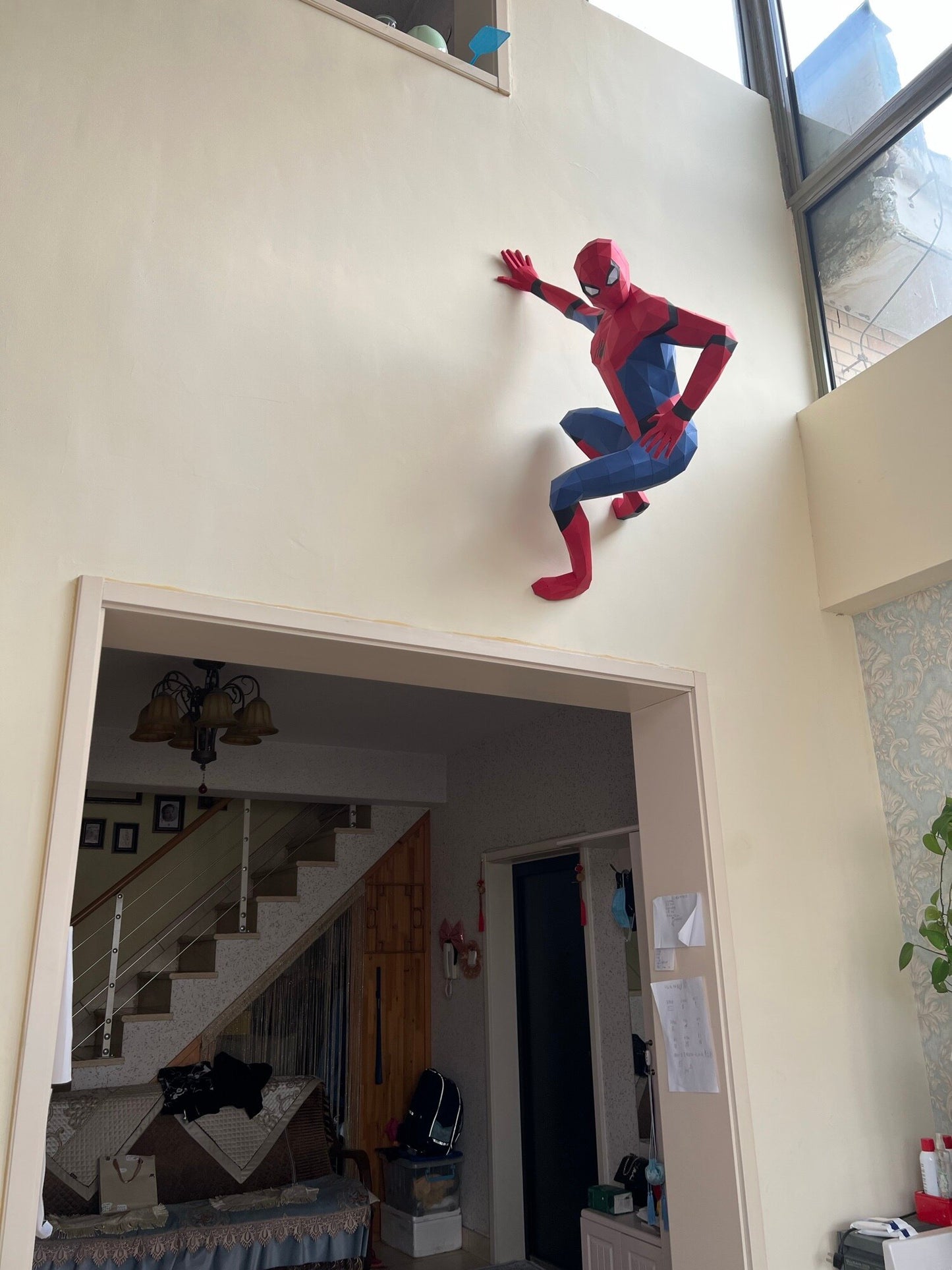 3D DIY Paper model of Avengers Spiderman: 80 cm or 120 cm